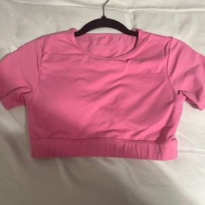 Bubble Gum Pink Open Back Tee